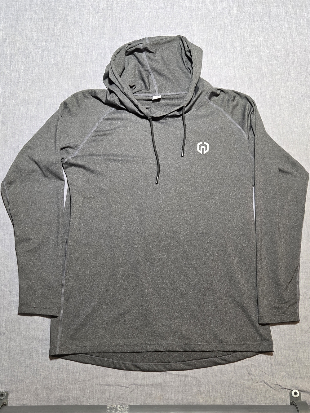 Men's Performance Hooded Long-Sleeve Shirt - Gray